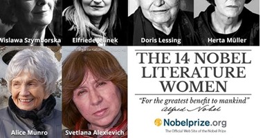 نوبل تصمم غلافاً يضم النساء الفائزات فى "الأدب"