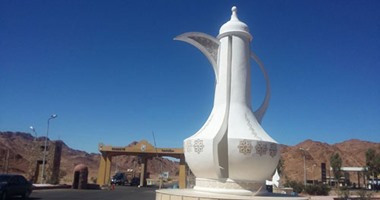 بالصور.. تطوير منطقة كمين النبى صالح بمدخل مدينة سانت كاترين فى جنوب سيناء