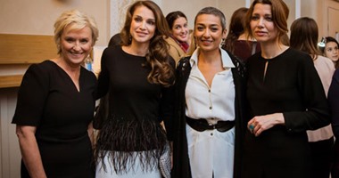 بالصور.. الملكة رانيا تنشر صورا من مشاركتها بقمة المرأة فى لندن
