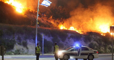 حريق فى قاعدة عسكرية جنوب تل أبيب وإصابة 8 جنود إسرائيليين