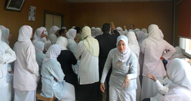 إضراب ممرضات مستشفى ناصر ببنى سويف عن العمل