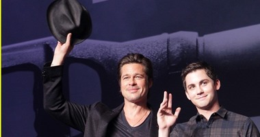 براد بيت ولوجان إيرمان يحضران المؤتمر الصحفى لفيلم fury