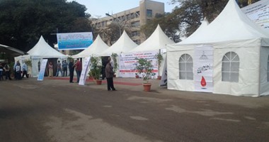 جامعة عين شمس تواصل حملة التوعية الصحية "اهتم حياتك اهم" لليوم الثانى