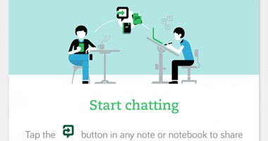 Evernote توفر ميزة Work Chat للتحدث مع الزملاء