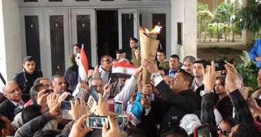محافظ الدقهلية  يشهد مراسم شعلة الأولمبياد الخاص لدورة الألعاب الإقليمية
