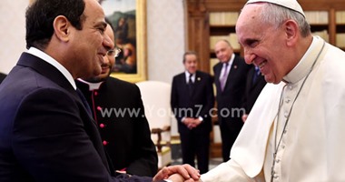 صحيفة إيطالية: الرئيس السيسى التقى بالبابا فى أجواء "غير رسمية"
