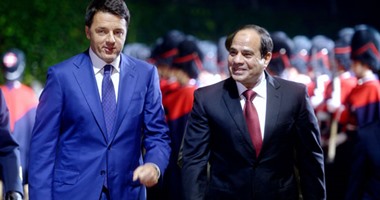 رئيس وزراء إيطاليا يؤكد للسيسى تضامن بلاده مع مصر ضد الإرهاب