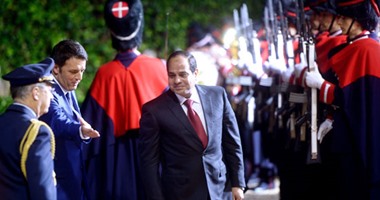 اليوم.. السيسى يبحث مع مجلس الأعمال المصرى الإيطالى فرص الاستثمار بمصر