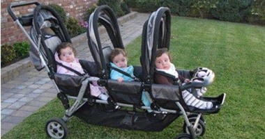 بالصور.. سيارة "تربل" لـ3 أطفال تخلصك من مشكلة حمل التوأم