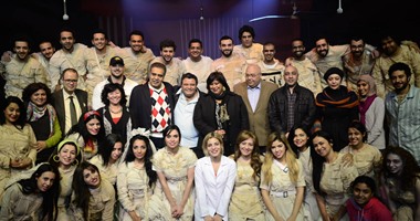 سامى العدل وإيناس عبد الدايم فى عرض "بعد الليل"