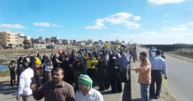 قوات الأمن تفرق مسيرة إخوانية فى قرية الميمون ببنى سويف