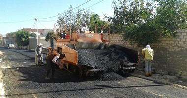 برج العرب تنتهى من أعمال الرصف بقرية بوحدة بهيج المحلية