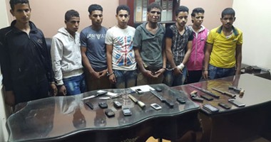 القبض على 8 أشخاص كونوا عصابة لسرقة المواطنين بالإكراه فى مصر القديمة