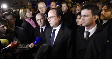 بالصور.. الرئيس الفرنسى يُعلن عن معركة "بلا رحمة" ضد الإرهابيين بعد أحداث باريس