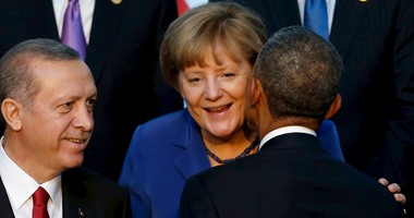 بالصور..أبرزها قبلة أوباما لـ"ميركل".. 9 لقطات تلخص انطلاق قمة العشرين