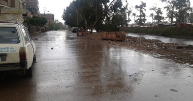 بالصور.. أمطار غزيرة وتوقف حركة الصيد فى كفر الشيخ