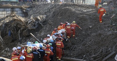 بالصور.. ارتفاع حصيلة ضحايا إنهيار أرضى بقرية فى شرقى الصين إلى 25 حالة وفاة