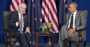 بالصور.. أوباما ورئيس وزراء أستراليا يناقشان زيادة الضغوط على داعش
