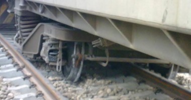 خروج جرار قطار بكفر الشيخ عن القضبان.. ولا توجد إصابات