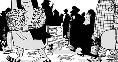 "الجارديان"  تتهم "الديلى ميل" بالعنصرية بعد نشر كاريكاتير مسيىء للمسلمين
