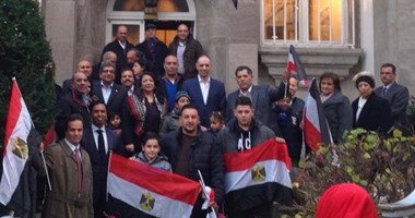 المصريون فى ألمانيا يجددون دعمهم للرئيس السيسى  