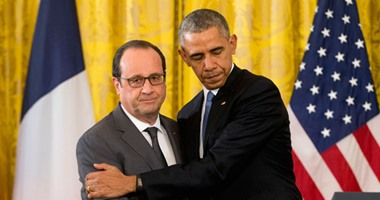 بالصور.. هولاند: اتفقت مع أوباما على تكثيف الغارات ضد داعش فى سوريا والعراق