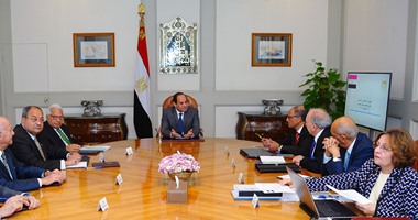 الرئيس السيسى يجتمع بأعضاء مجلس علماء وخبراء مصر