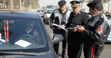 القبض على 8 متهمين هاربين وتحرير 844 مخالفة مرورية بالمنوفية