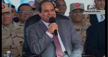 السيسى: المصريون يتحدون التحدى ولن نتحدث عن مشروعات لم يجر العمل بها 