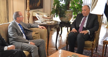 وزير الخارجية يستعرض جهود دعم استقرار ليبيا مع مبعوثها الدولى الجديد