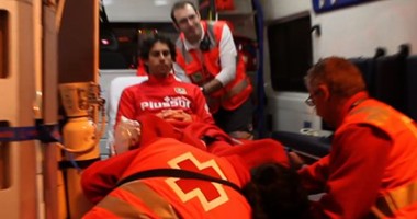 بالفيديو.. نقل لاعب أتلتيكو مدريد للمستشفى عقب إصابته الخطيرة أمام إسبانيول