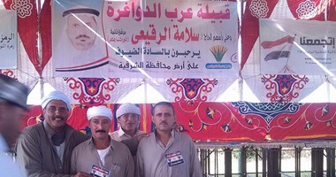 بالصور.. قبيلة "الدواغرة" تنظم مؤتمرا شعبيا لدعم "فى حب مصر بالشرقية