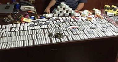 "مكافحة المخدرات" تضبط 4 آلاف قرص مخدر و6 قطع أسلحة نارية و17 كيلو حشيش