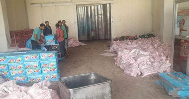 ضبط 36360 علبة حلاوة طحينية و10 آلاف طن سمسم داخل مصنع غير مرخص بالمنيا