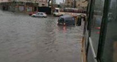 قارئ يشارك بصور لغرق شوارع منطقة وادى القمر بالإسكندرية فى الأمطار