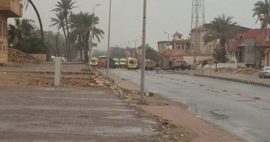 مدير أمن شمال سيناء يتفقد موقع تفجير نادى الشرطة بالعريش