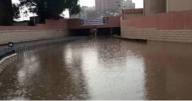 صحافة المواطن.. بالصور.. غرق نفق سعد زغلول فى طنطا بمياه الأمطار