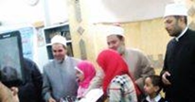توزيع جوائز مسابقة حفظ القرآن فى احتفالية بمسجد المحمدى فى بنى سويف