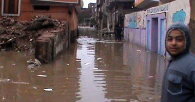 "صحافة المواطن".. غرق مسجد وعدد من منازل شبراخيت بسبب الأمطار