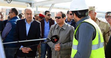 ننشر صور جولة الرئيس السيسى التفقدية لمحطة الصرف الصحى بالإسكندرية‎