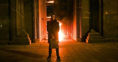 القبض على فنان روسى أشعل النار فى مدخل المخابرات فى موسكو