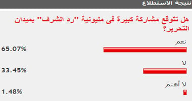 قراء اليوم السابع توقعوا المشاركة الكبيرة فى مليونية رد الشرف