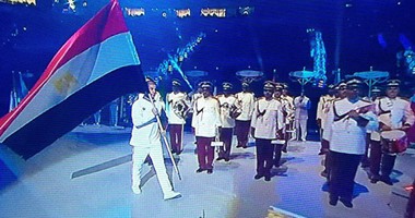 علم مصر يُزين طابور عرض منتخبات مونديال اليد بقطر