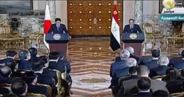 السيسى:مصر لن تنسى مساهمة اليابان فى انشاء دار الأوبرا وكوبرى السلام