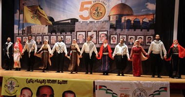 بدء احتفال"الصحفيين" بمرور 50 عامًا على حركة التحرر الوطنى الفلسطينى