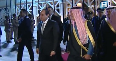 فيديو زيارة الرئيس السيسى لخادم الحرمين الشريفين للاطمئنان على صحته