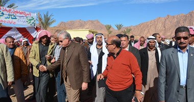 محافظ جنوب سيناء يفتتح نماذج مزارع بوادى تال وأبو فراقد