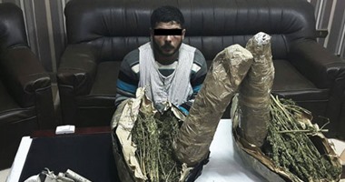 أمن القليوبية يضبط مسجل خطر بحوزته 10 كيلو بانجو فى مدينة طوخ
