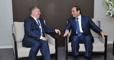 الرئيس السيسى يلتقى ملك الأردن فى جلسة مباحثات خاصة بمنتدى دافوس