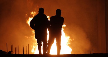 مجهولون يشعلون النار بشونة بنك الائتمان الزراعى بـ"كفر صقر"